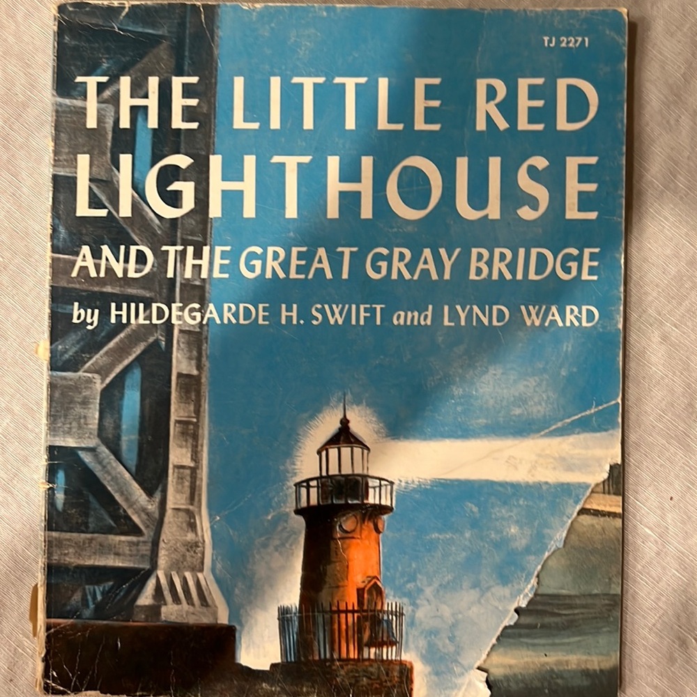 A book about a lighthouse and bridge in New York